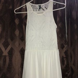 White High-Low Dress